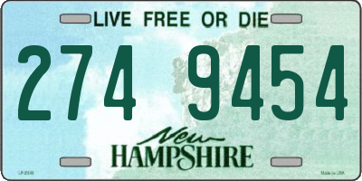 NH license plate 2749454
