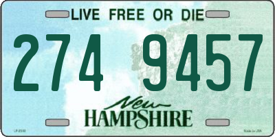NH license plate 2749457