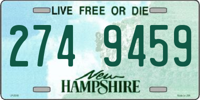 NH license plate 2749459