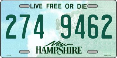 NH license plate 2749462