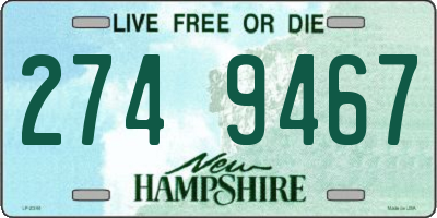 NH license plate 2749467