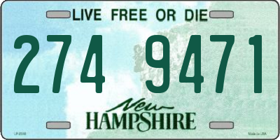 NH license plate 2749471