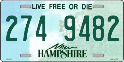 NH license plate 2749482