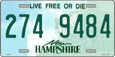 NH license plate 2749484