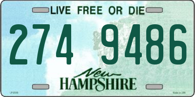 NH license plate 2749486