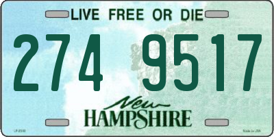 NH license plate 2749517