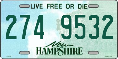 NH license plate 2749532