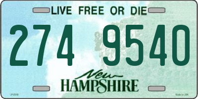 NH license plate 2749540