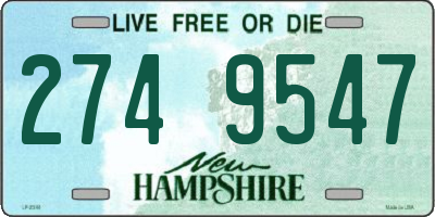NH license plate 2749547