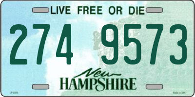 NH license plate 2749573