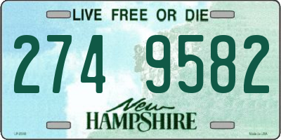 NH license plate 2749582
