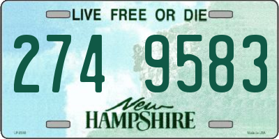 NH license plate 2749583