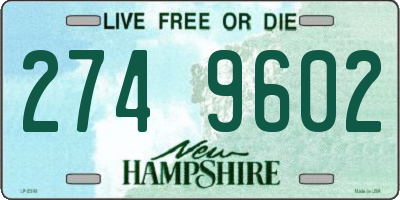 NH license plate 2749602