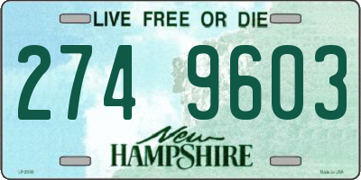 NH license plate 2749603