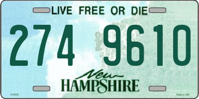 NH license plate 2749610