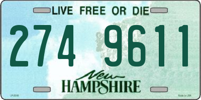 NH license plate 2749611