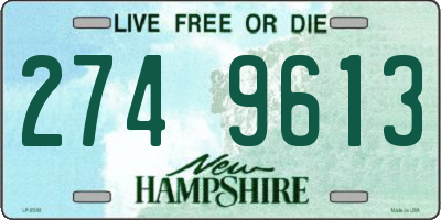 NH license plate 2749613