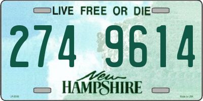 NH license plate 2749614