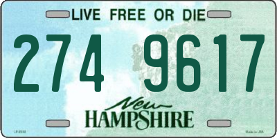 NH license plate 2749617