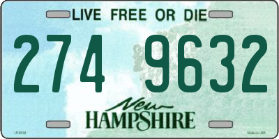 NH license plate 2749632