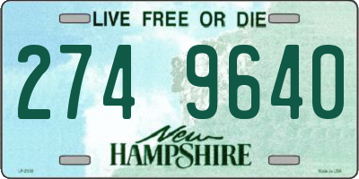 NH license plate 2749640