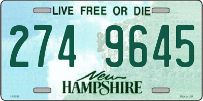 NH license plate 2749645
