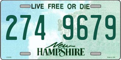 NH license plate 2749679