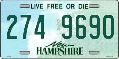 NH license plate 2749690