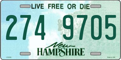 NH license plate 2749705