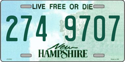 NH license plate 2749707