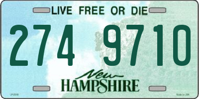 NH license plate 2749710