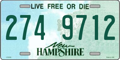 NH license plate 2749712