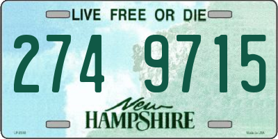 NH license plate 2749715