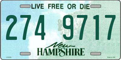 NH license plate 2749717