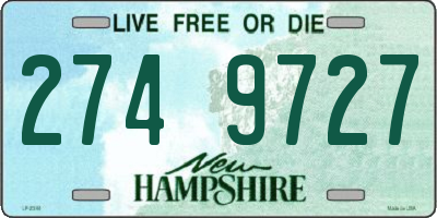 NH license plate 2749727
