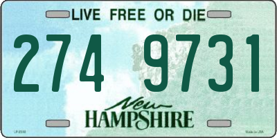 NH license plate 2749731