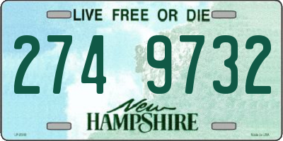 NH license plate 2749732