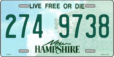 NH license plate 2749738