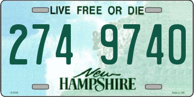 NH license plate 2749740