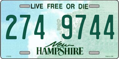 NH license plate 2749744
