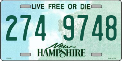 NH license plate 2749748