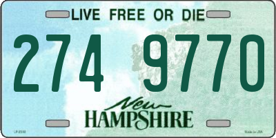 NH license plate 2749770