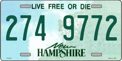 NH license plate 2749772