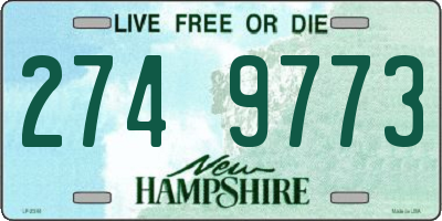 NH license plate 2749773