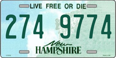 NH license plate 2749774