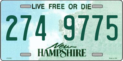 NH license plate 2749775
