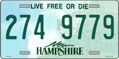 NH license plate 2749779