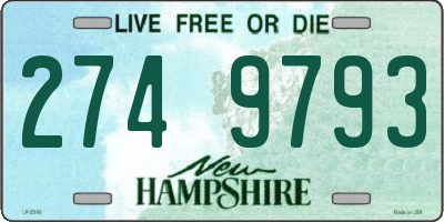 NH license plate 2749793