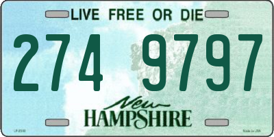 NH license plate 2749797