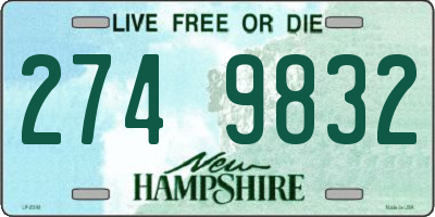 NH license plate 2749832